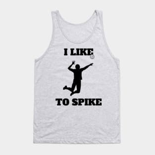 Mens Volleyball I like To Spike Volleyball Player Tank Top